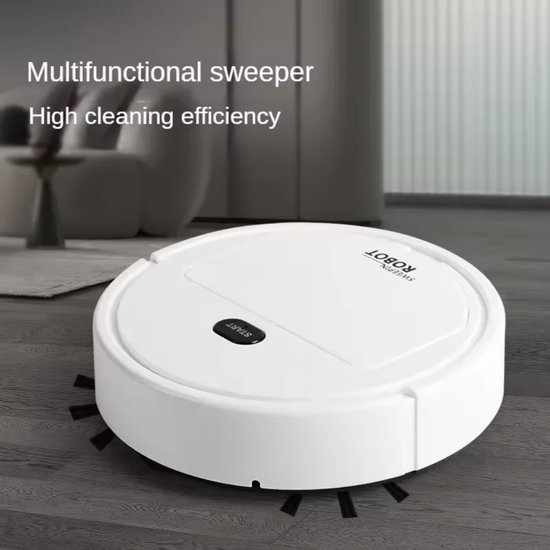 THEROB Smart robot stofzuiger met borstels en Veegdoek. 3 in 1.Zuigen, vegen en dweilen. Krachtige smart robot stofzuiger uitvoering is een onmisbare hulp