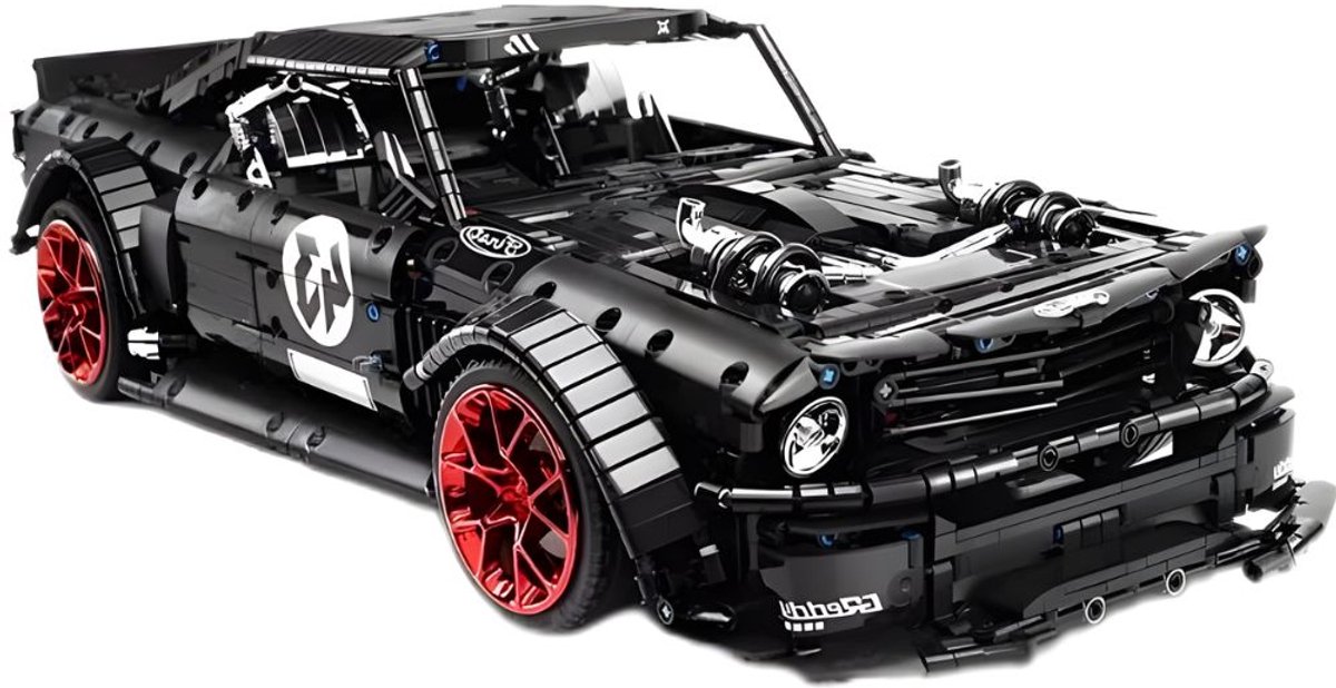 Mould King 13108 Mustang Hoonicorn mega bouwset | City fast racing champions adventure | Creator classic motor bouwpakket | Technische ideas & | DIY furious speed auto