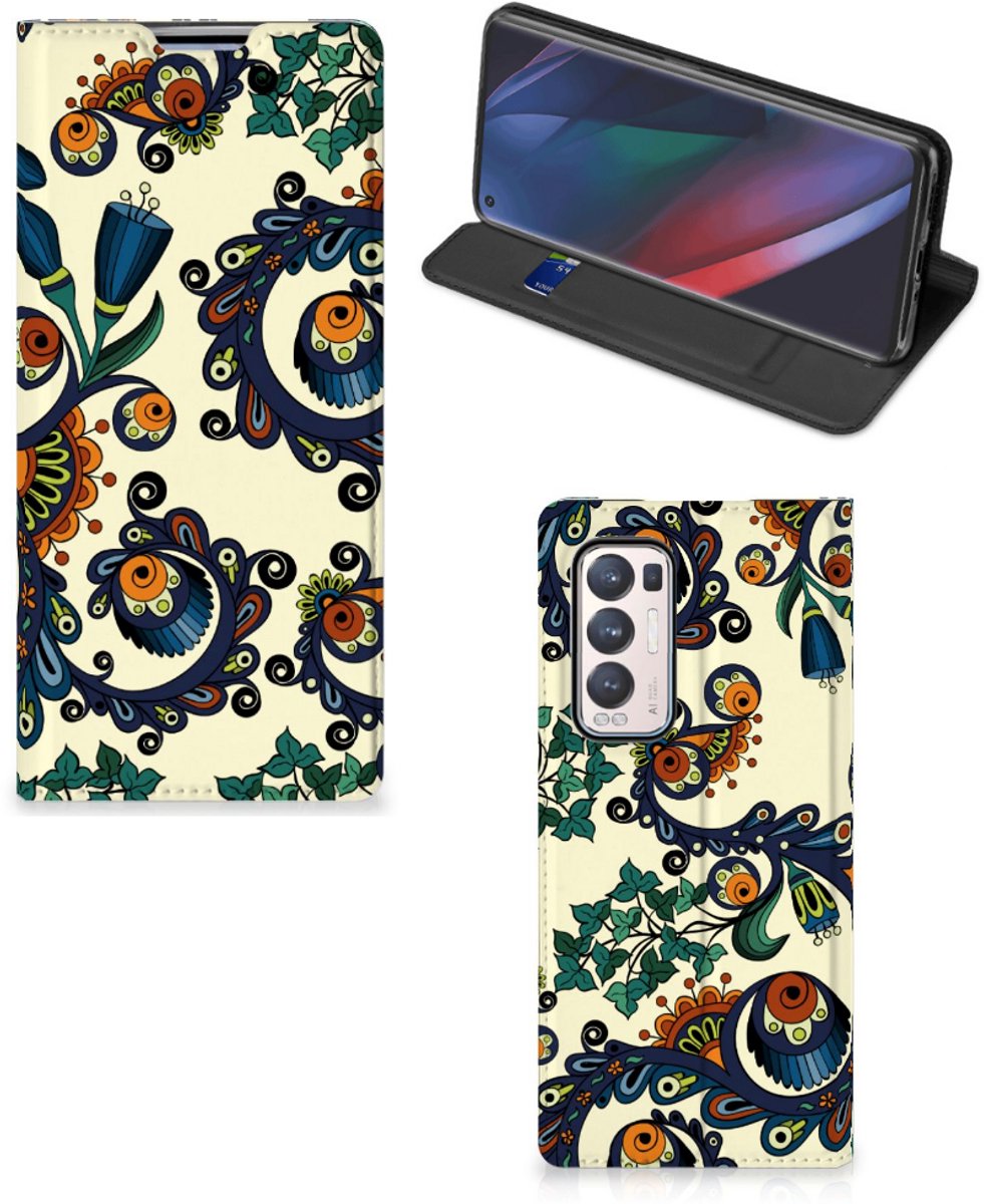 Telefoon Hoesje OPPO Find X3 Neo Barok Flower