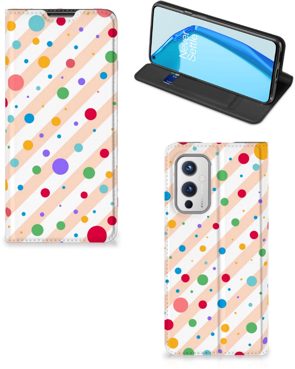 OnePlus 9 Hoesje met Magneet Dots