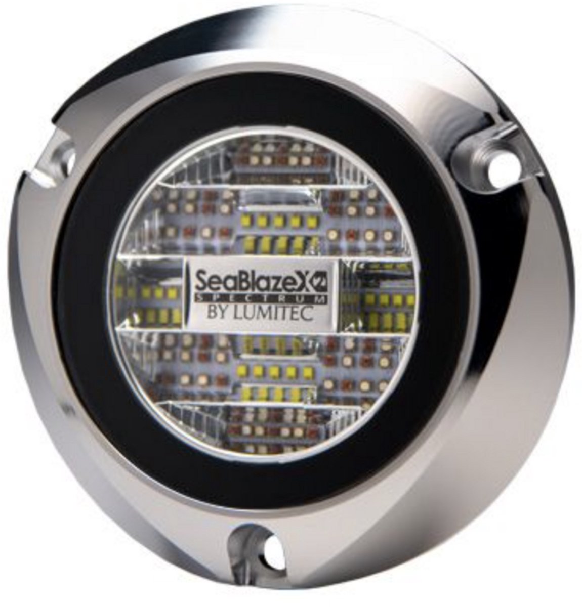 Lumitec SeaBlaze X2 Bronze Chrome Spectrum RGBW Onderwaterverlichting Thru-Hull | 101591