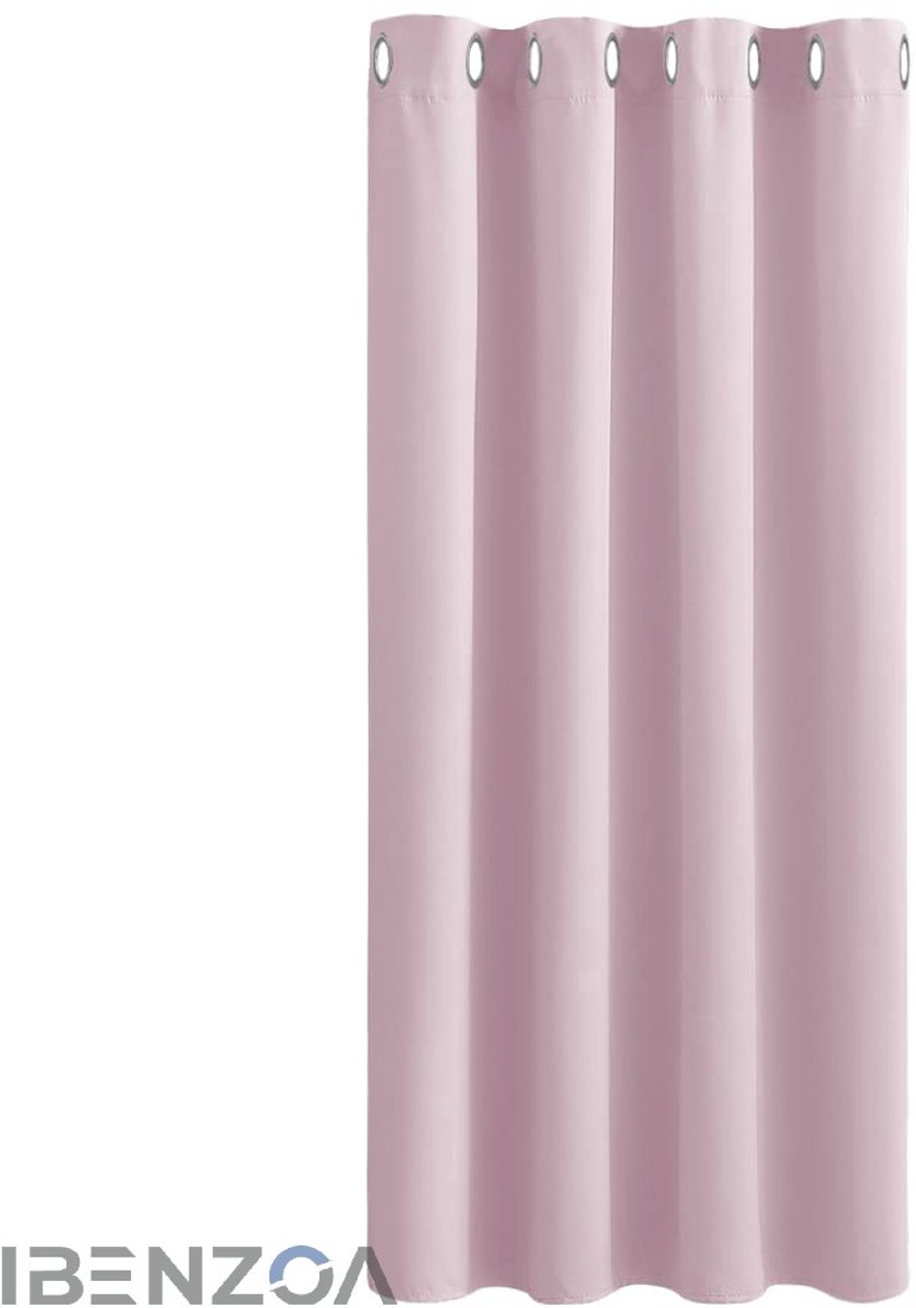 Ibenzoa Gordijnen - Ondoorzichtig - 132 cm breed - Polyester Grijs