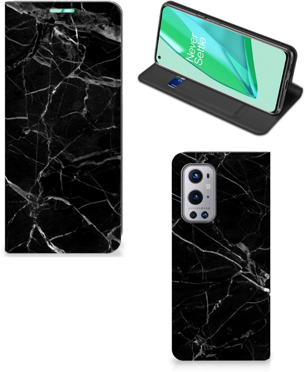 OnePlus 9 Pro Standcase Marmer Zwart - Origineel Cadeau Vader