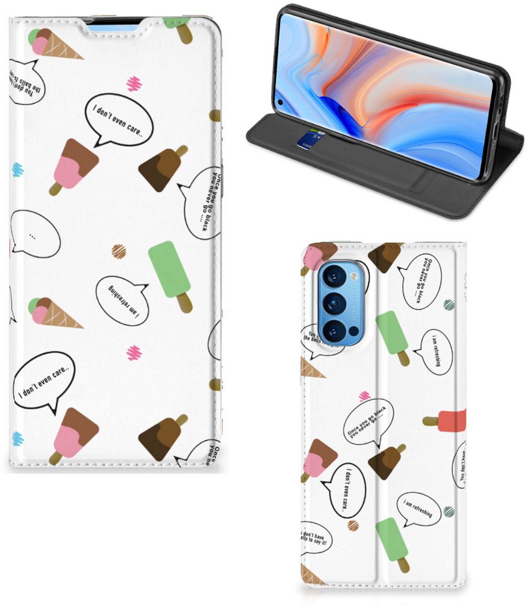 OPPO Reno4 Pro 5G Flip Style Cover IJsjes