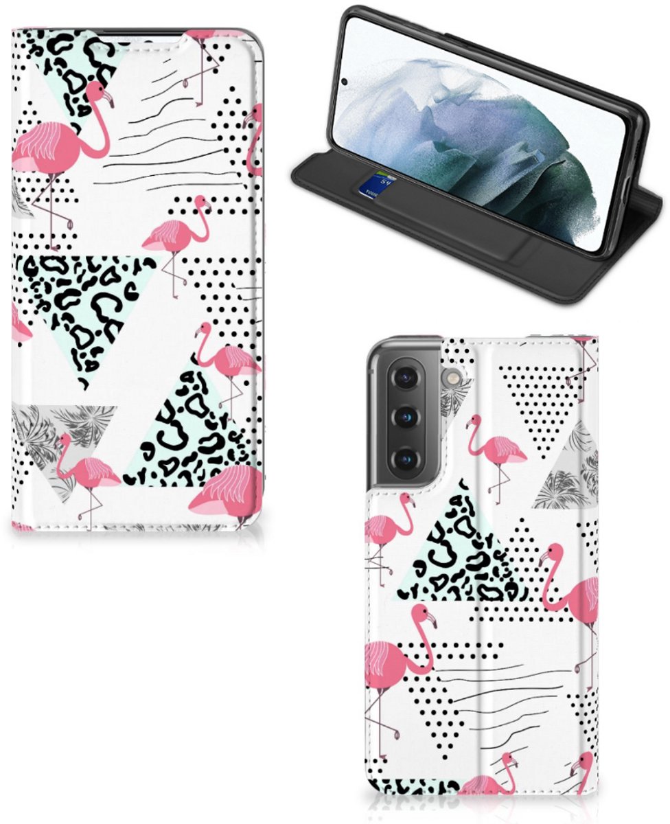 Samsung Galaxy S21 FE Hoesje maken Flamingo Triangle