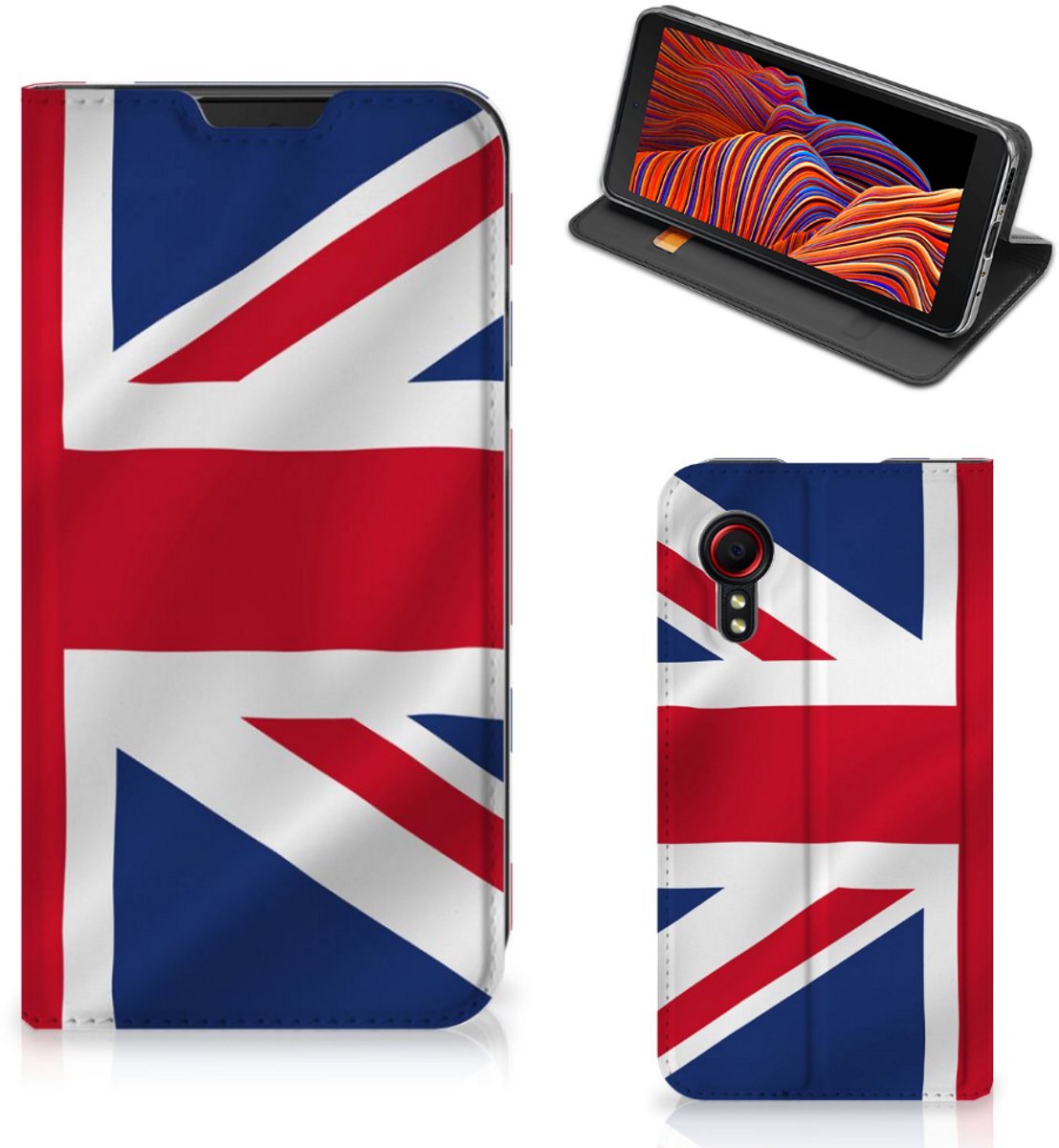 Book Case voor Samsung Galaxy Xcover 5 Standcase Groot-Brittannië
