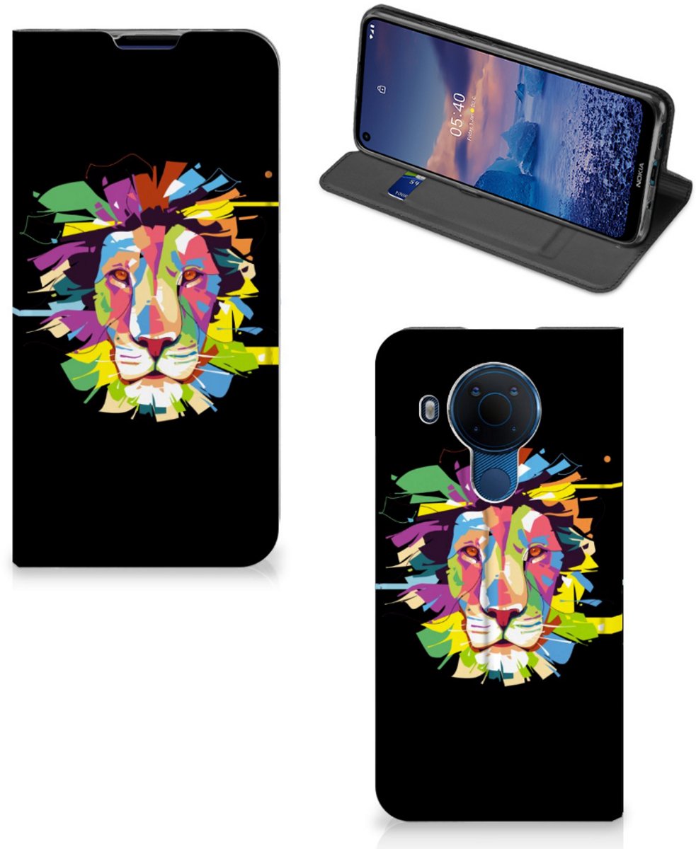 Nokia 5.4 Magnet Case Lion Color