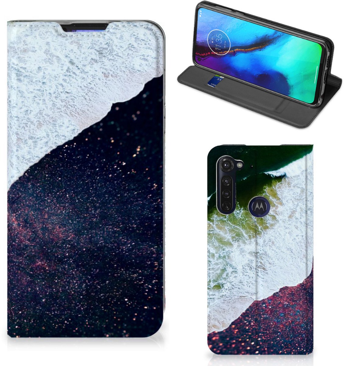 Motorola Moto G Pro Stand Case Sea in Space