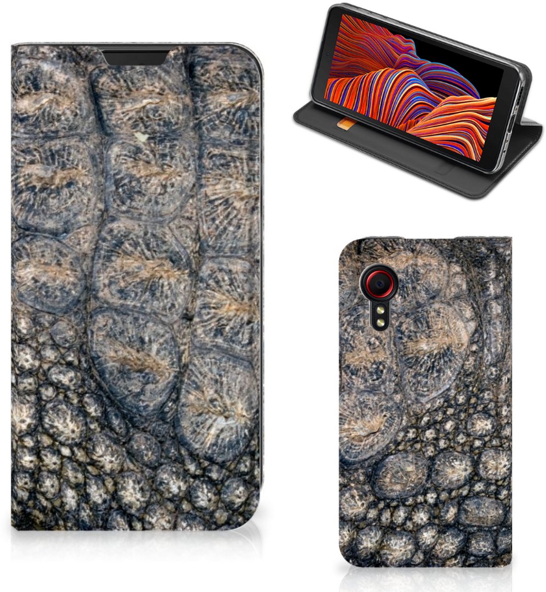 Samsung Galaxy Xcover 5 Hoesje maken Krokodillenprint