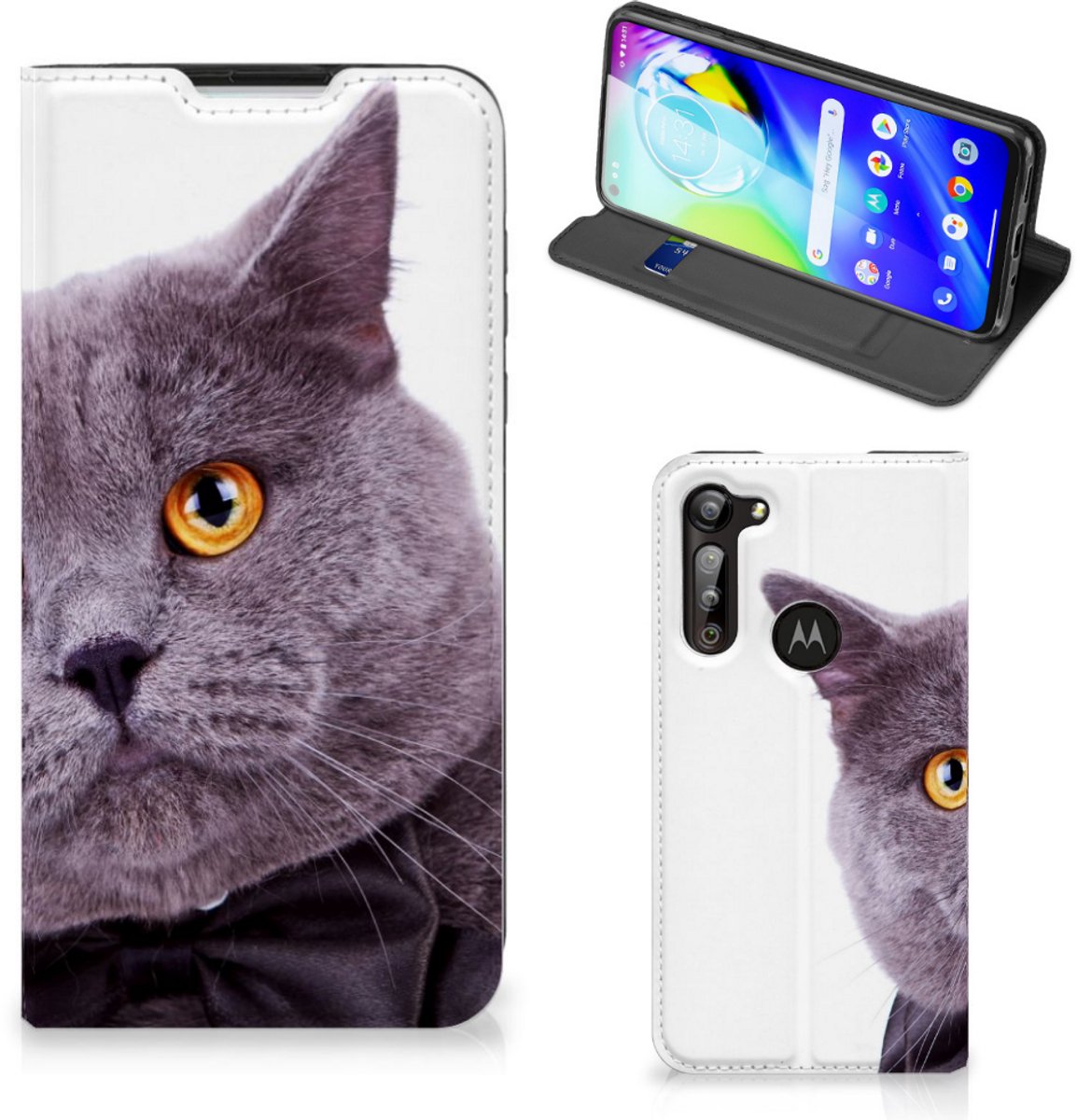 Motorola Moto G8 Power Hoesje maken Kat