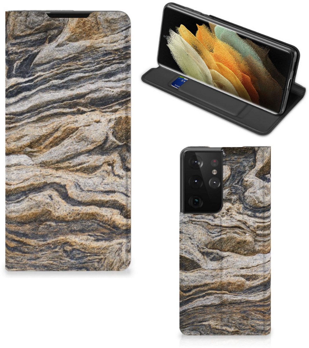 Samsung Galaxy S21 Ultra Standcase Steen