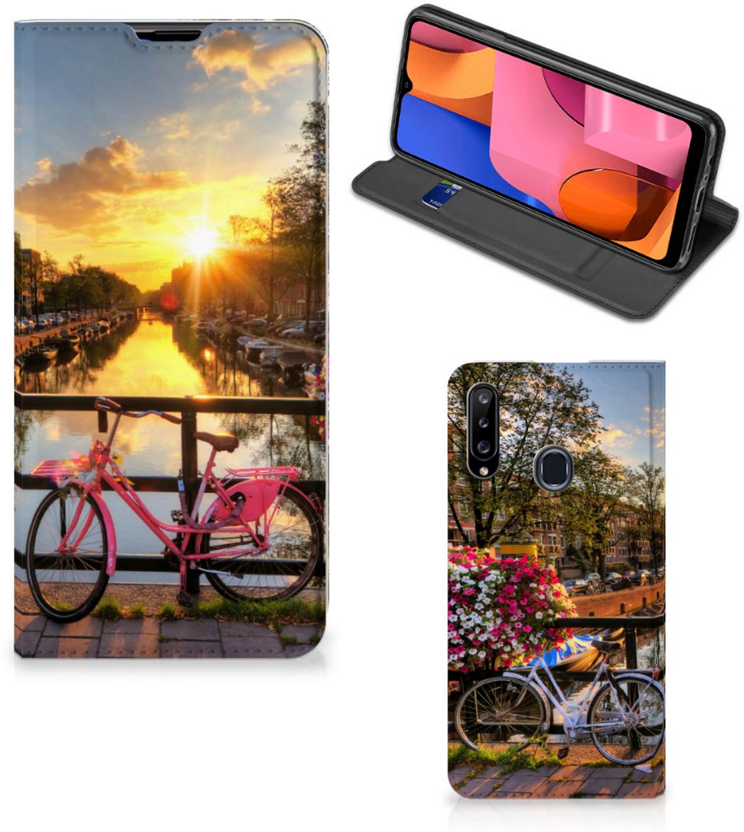 Samsung Galaxy A20s Book Cover Amsterdamse Grachten
