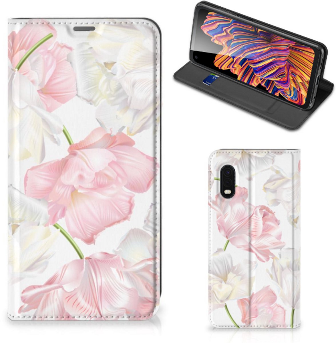 Samsung Xcover Pro Smart Cover Lovely Flowers
