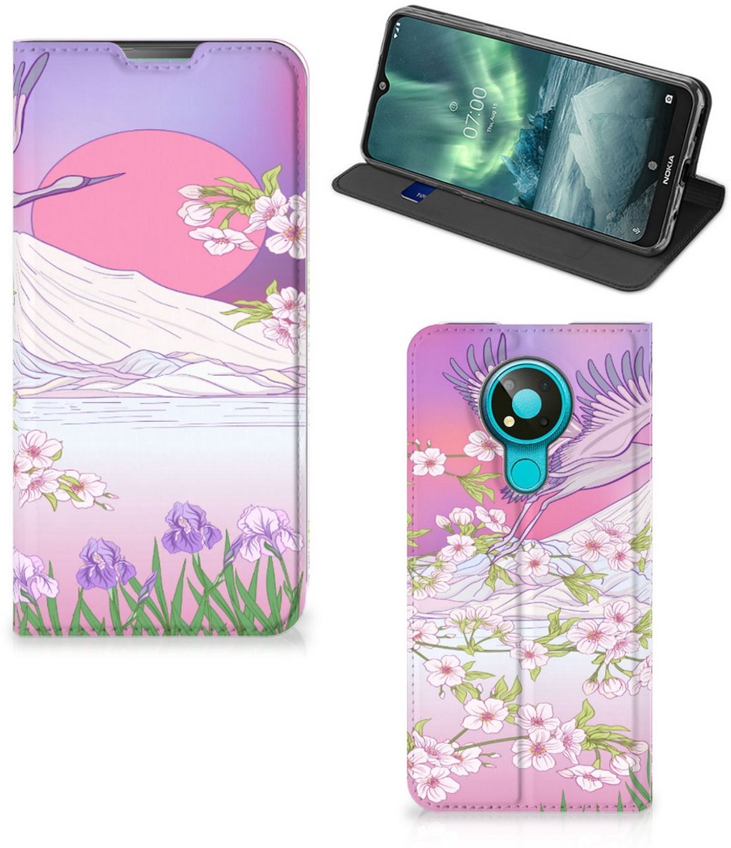 Book Case voor Nokia 3.4 Hoesje maken Bird Flying