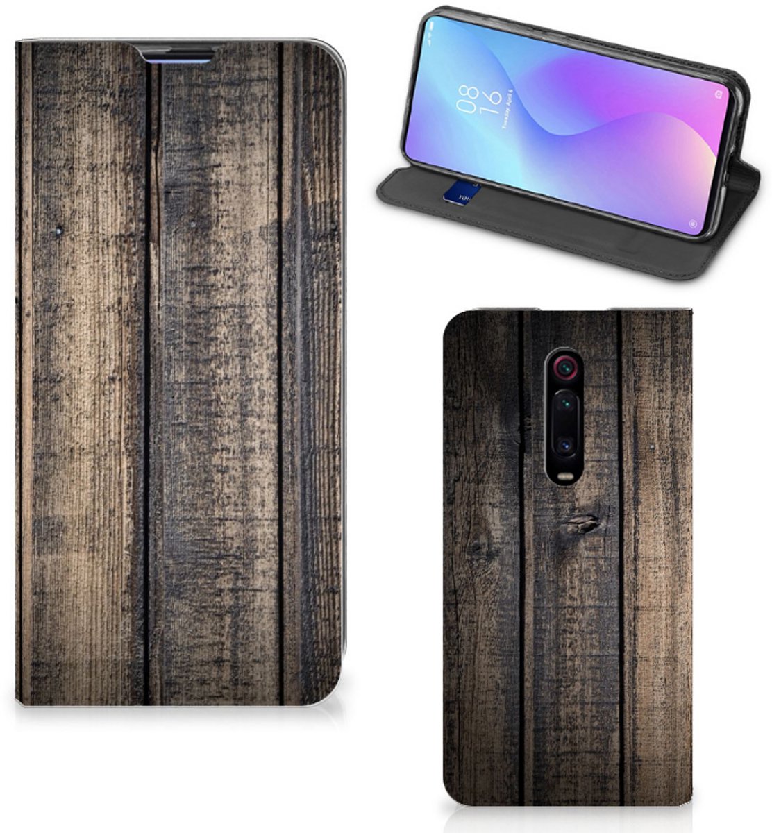 Xiaomi Mi 9T Pro Book Wallet Case Steigerhout