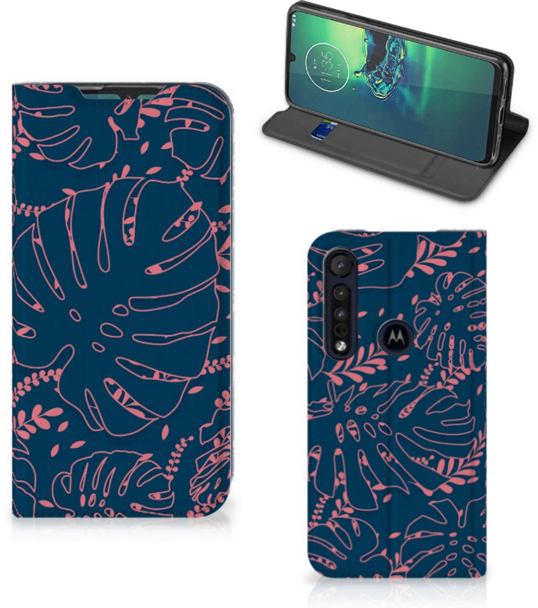 Motorola G8 Plus Smart Cover Palm Leaves