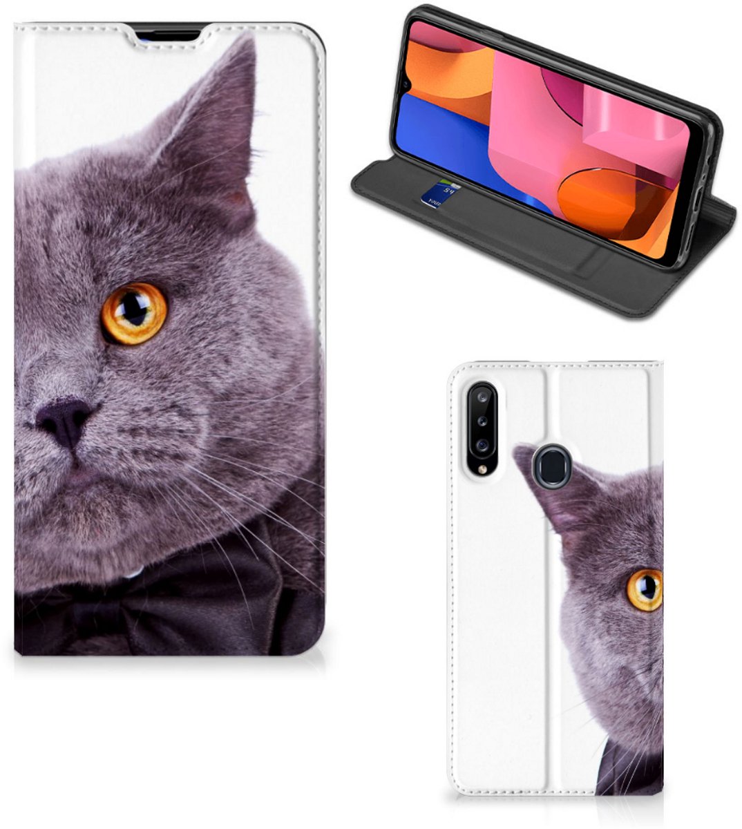 Samsung Galaxy A20s Hoesje maken Kat
