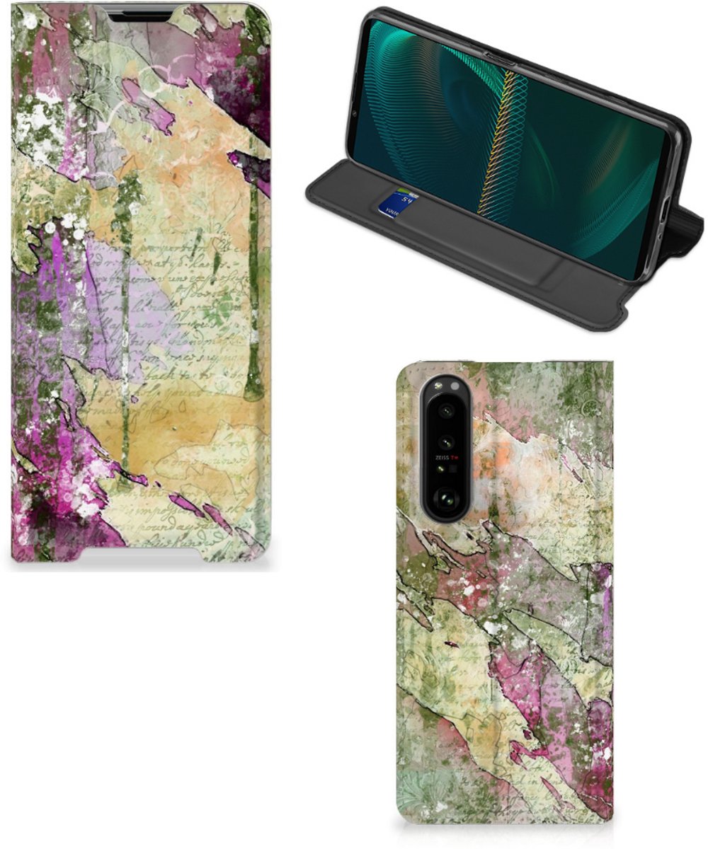 Bookcase Sony Xperia 5 III Letter Painting
