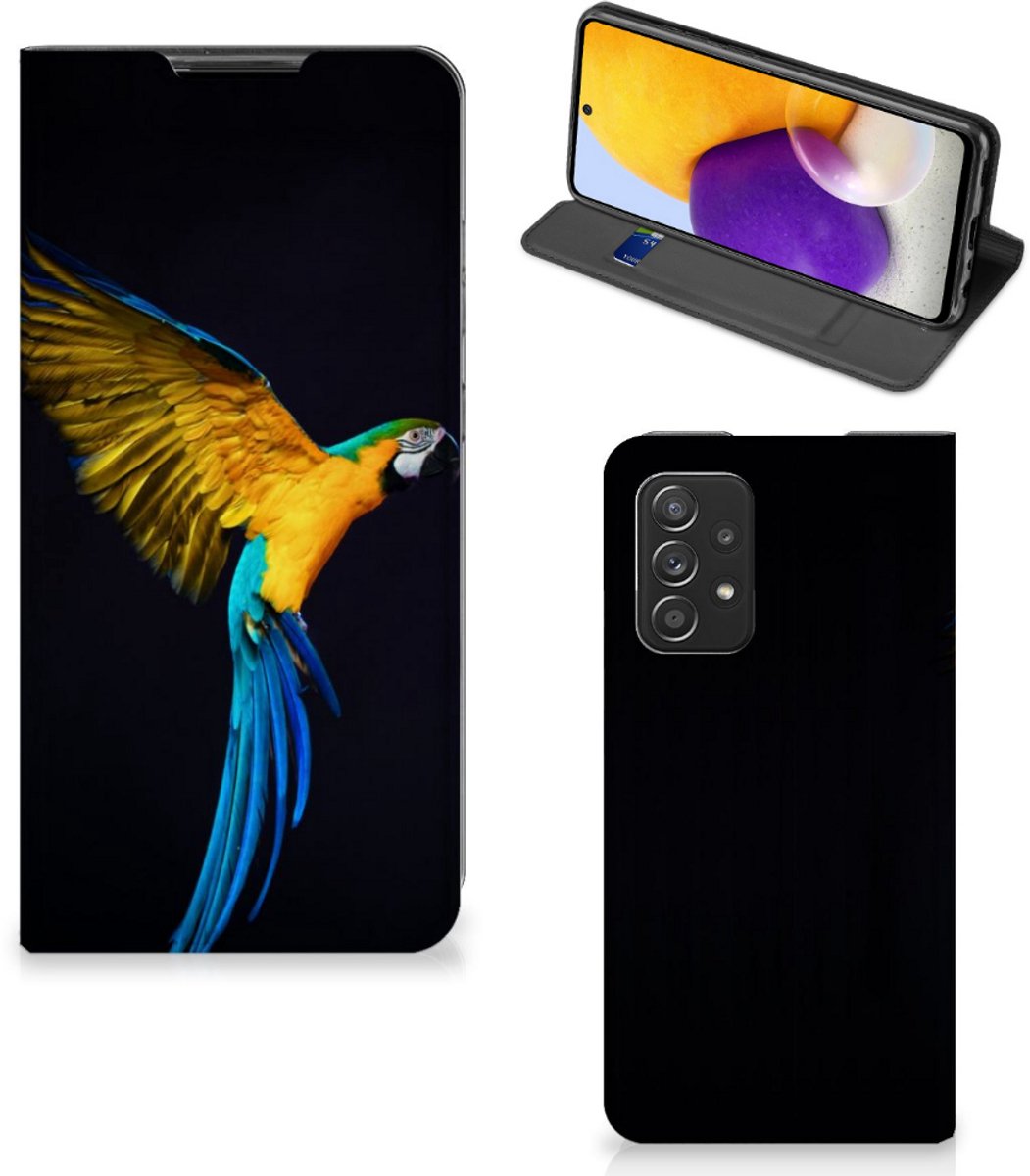 Samsung Galaxy A72 (5G/4G) Hoesje maken Papegaai