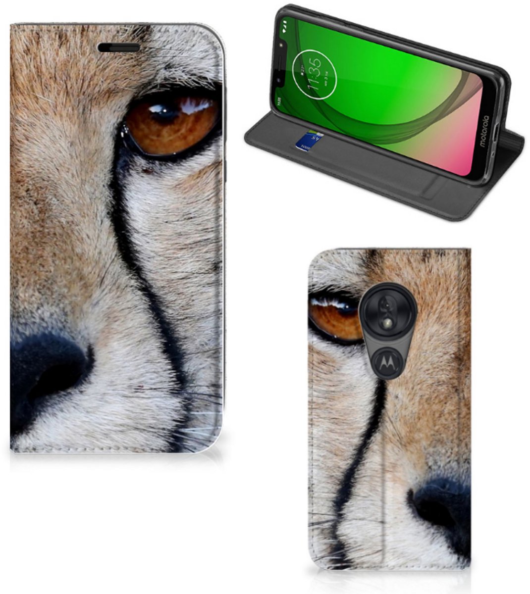 Motorola Moto G7 Play Hoesje maken Cheetah
