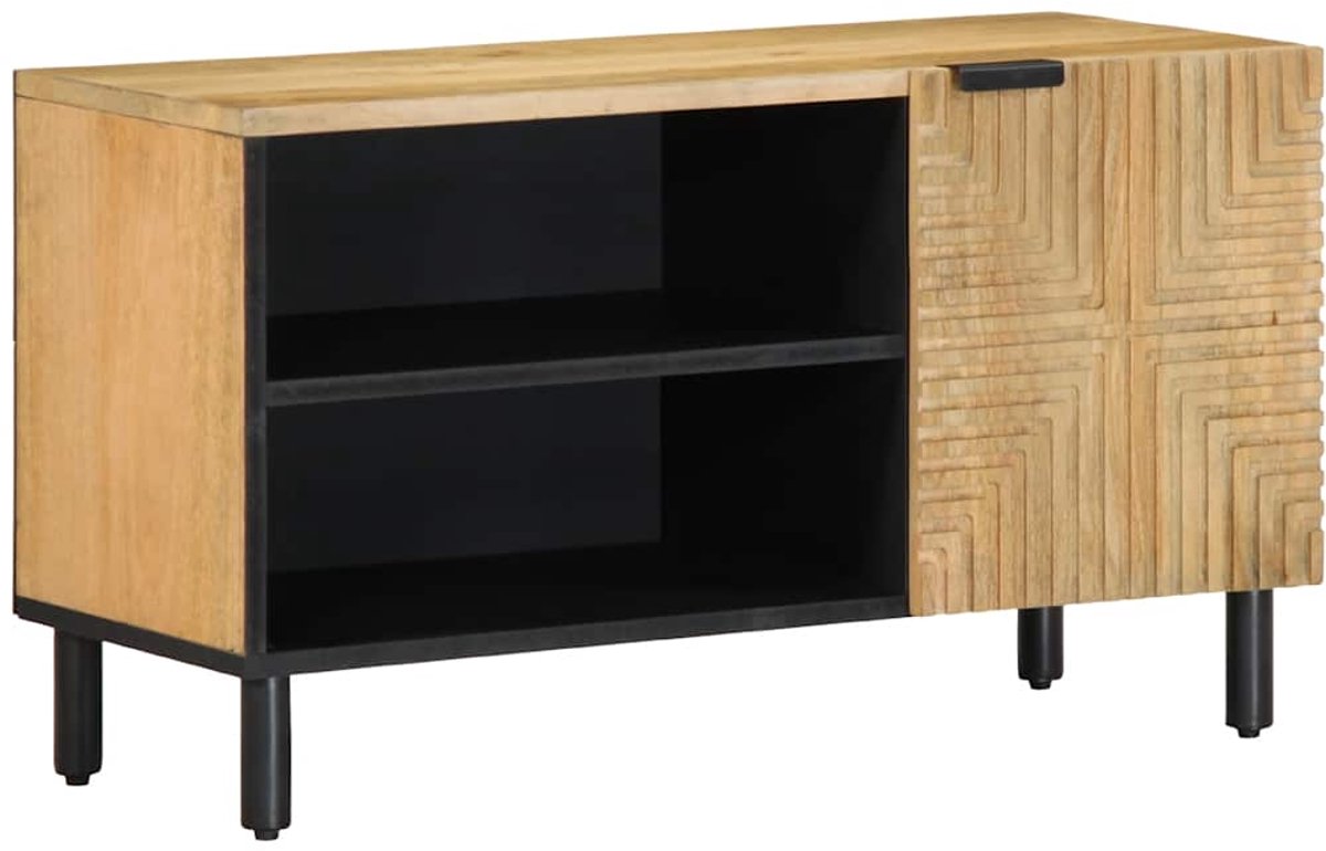 vidaXL - Tv-meubel - 80x31,5x46 - cm - massief - mangohout - bruin