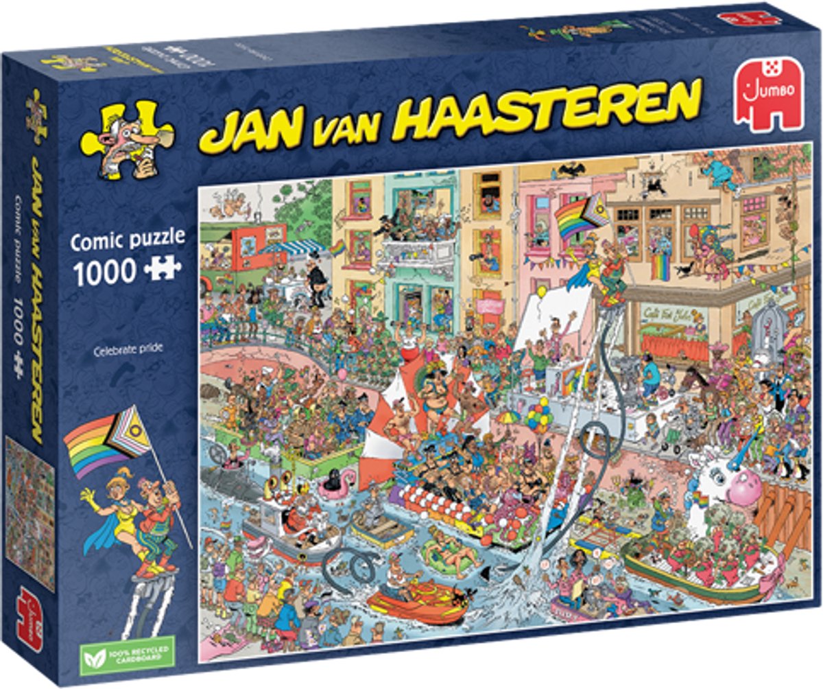 Jan van Haasteren - Celebrate Pride - Puzzel - 1000 stukjes legpuzzel — afbeelding 3
