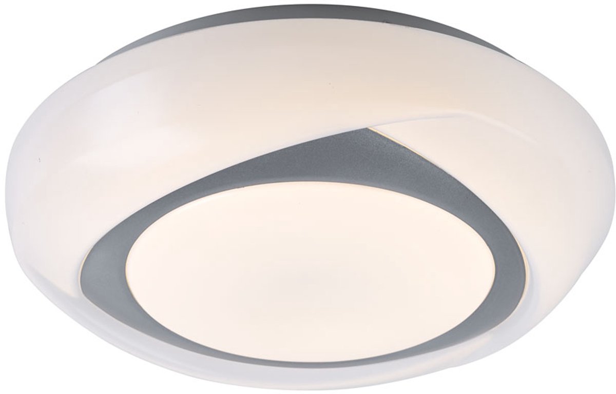 Plafondlamp LED plafondlamp rond wit Slaapkamerlamp in wit, metaal acryl, 1x LED 15W 1040lm 3000K warm wit, DxH 35x9,5 cm