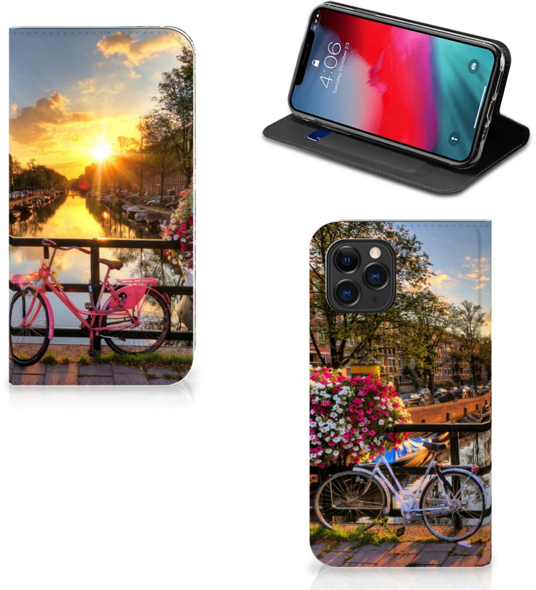 Book Case voor Apple iPhone 11 Pro Book Cover Amsterdamse Grachten