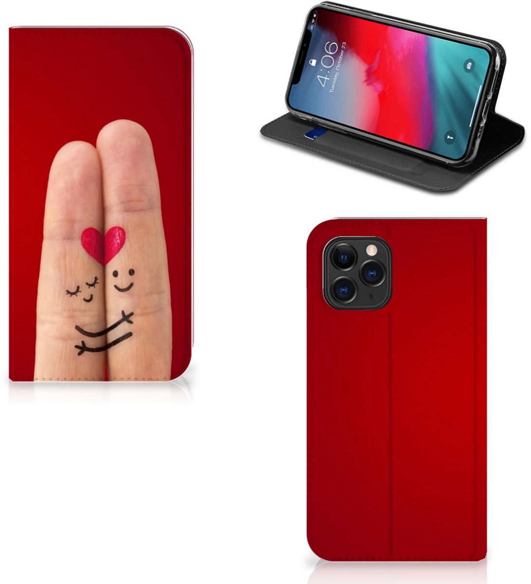 Apple iPhone 11 Pro Hippe Standcase Liefde - Origineel Romantisch Cadeau