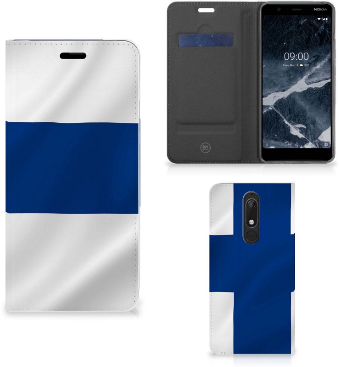 Standcase Hoesje voor Nokia 5.1 (2018) Standcase Finland