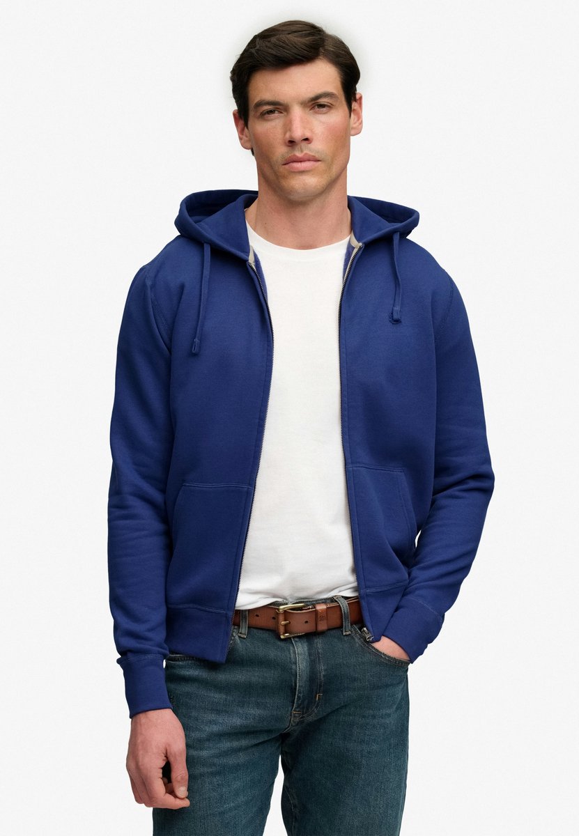 Superdry - Essential SD Co Logo Zip Hoodie - Heren - Hoodies