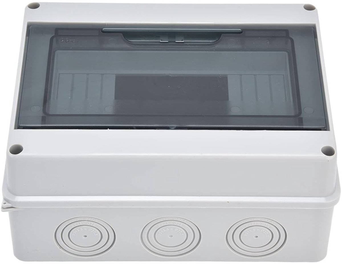 Allecto - verdeelkast waterdicht - elektriciteitskast transparant - buiten gebruik - 8-weg schakelkast - IP65 classificatie - junction box - circui...