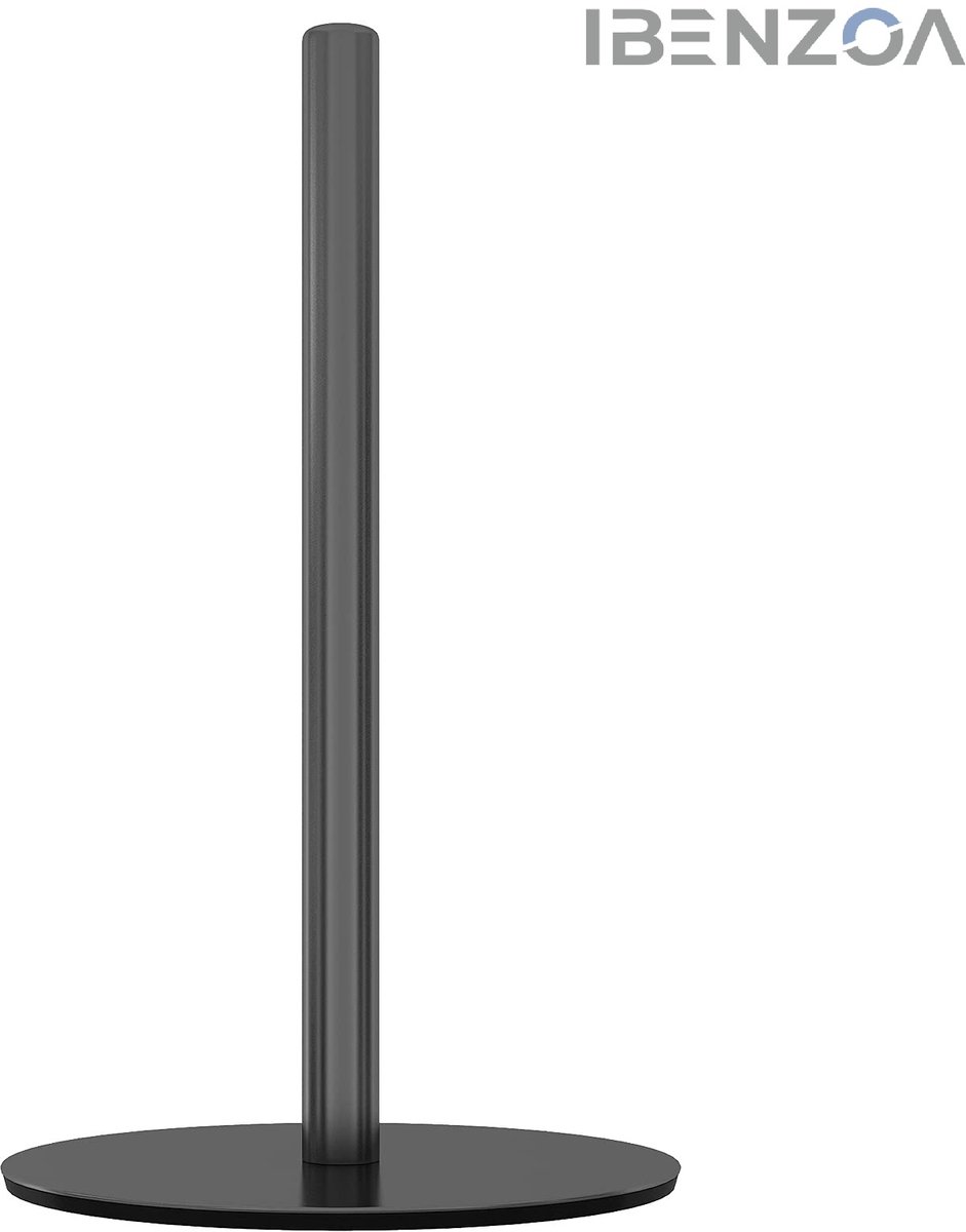 Keukenrolhouder - Zwart - RVS - 30x17 cm