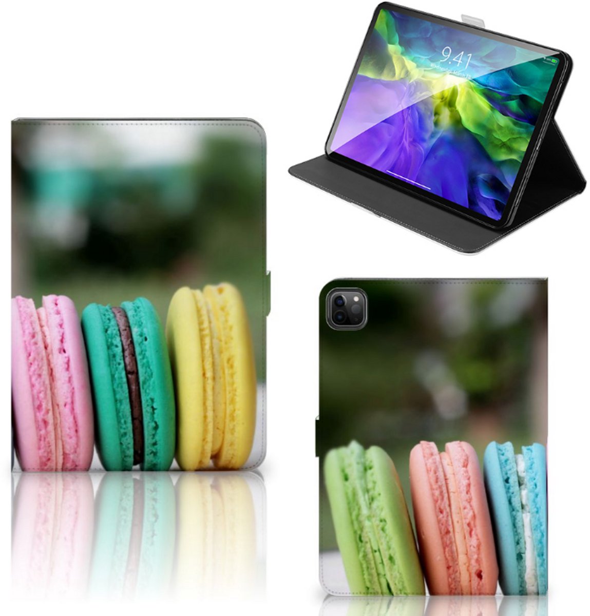 iPad Pro 11 2020/2021/2022 Tablet Stand Case Macarons