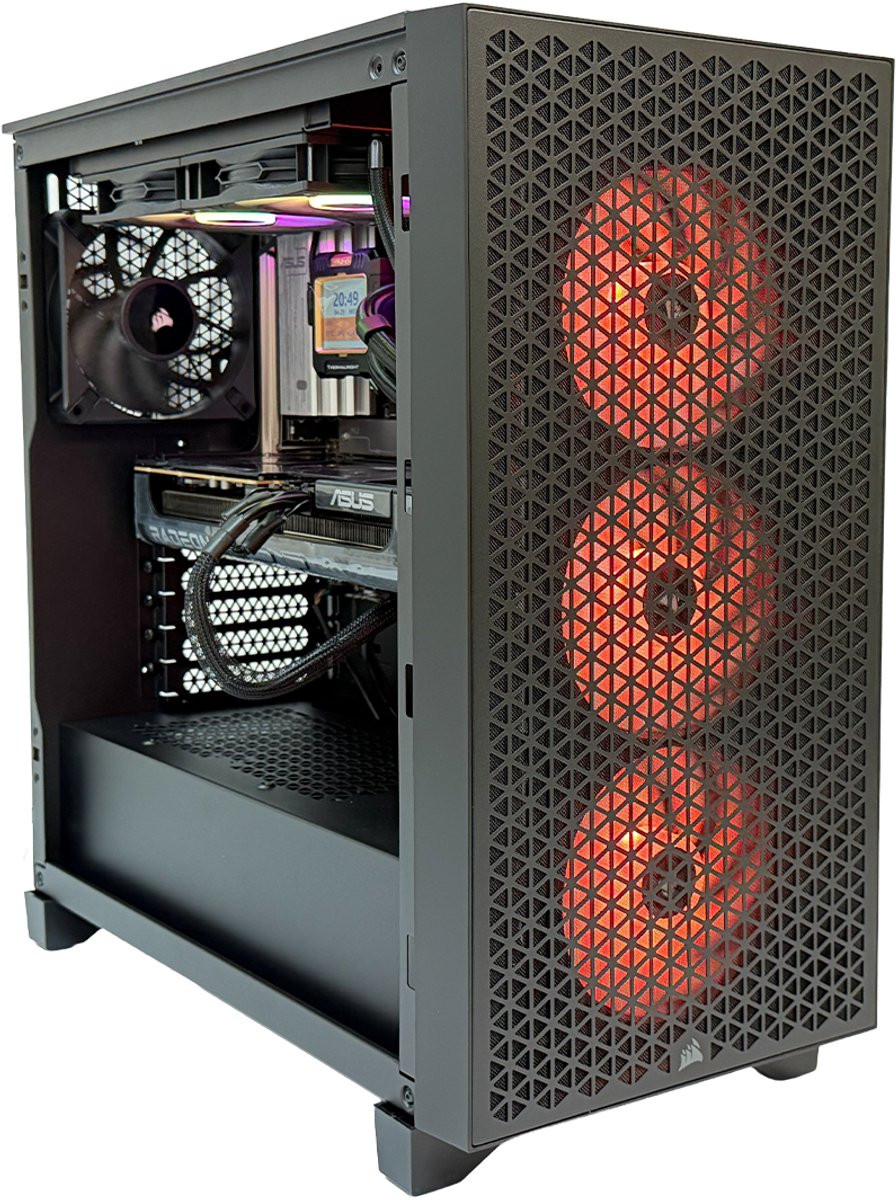 Azoth – Powered by ASUS / BLADE-9070 / AMD Ryzen 5 7500X3D TRAY / ASUS PRIME Radeon RX 9070 EVO OC 16GB / 32GB RAM / 1TB M.2 SSD Gaming PC