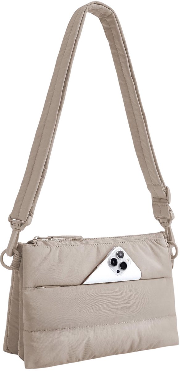 Topmelon Schoudertas - Crossbody Tas - Damestas -Crossbodytas - RFID-Bescherming Camel