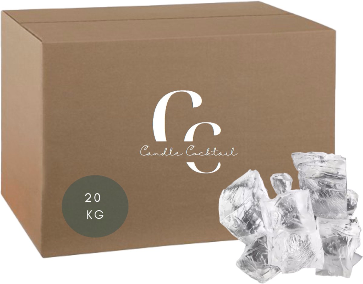 Candle Cocktail Gelwas Transparant 20 KG – Professionele Gelwax voor Gelkaarsen – Heldere DIY Kaarsenwas Bulk