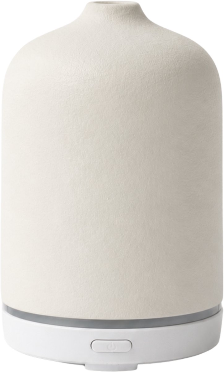 Candle Cocktail Aroma Diffuser Wit/Beige – Ultrasone Geurverspreider & Luchtbevochtiger voor Etherische Oliën