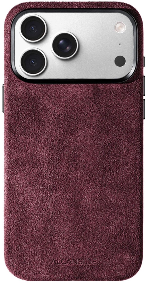 iPhone Alcantara Case - Wine Red
