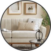 Seth Select Luxe Ronde Wandspiegel - Elegante Ronde Spiegel – Moderne Wandspiegel met Metalen Rand voor Interieur & Badkamer