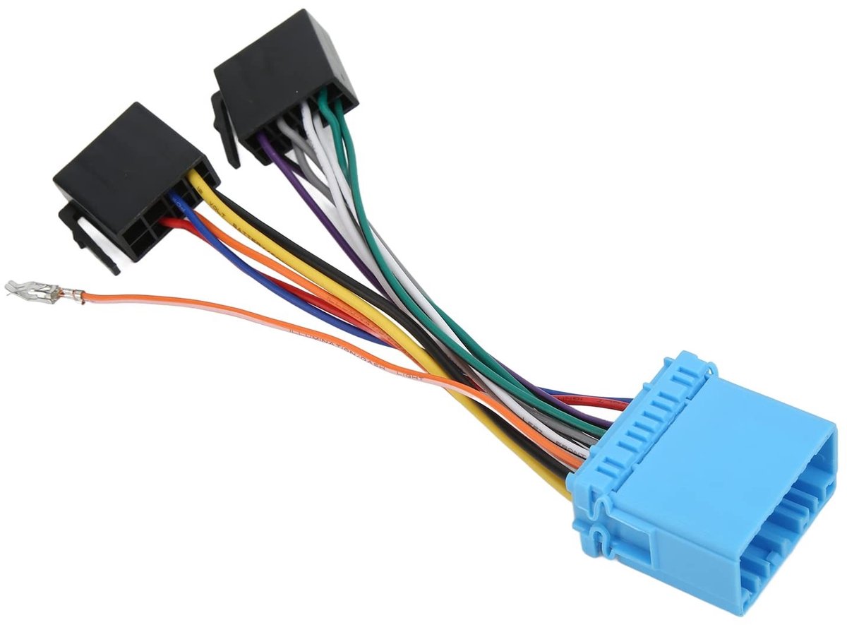 Dailygoods - Kabelboom voor Luidspreker Connector - Eenvoudige installatie - Hoogwaardig materiaal - ISO Radio Adapter - Geschikt voor auto - 18,3 x 7