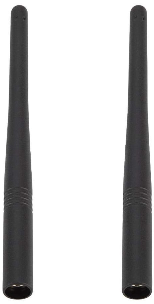 Dailygoods - 2-delige Walkietalkie Antenne - VHF Frequentie - Zwart - SMA-M Antenne - Compatibel met Vertex Modellen - 15,5 cm