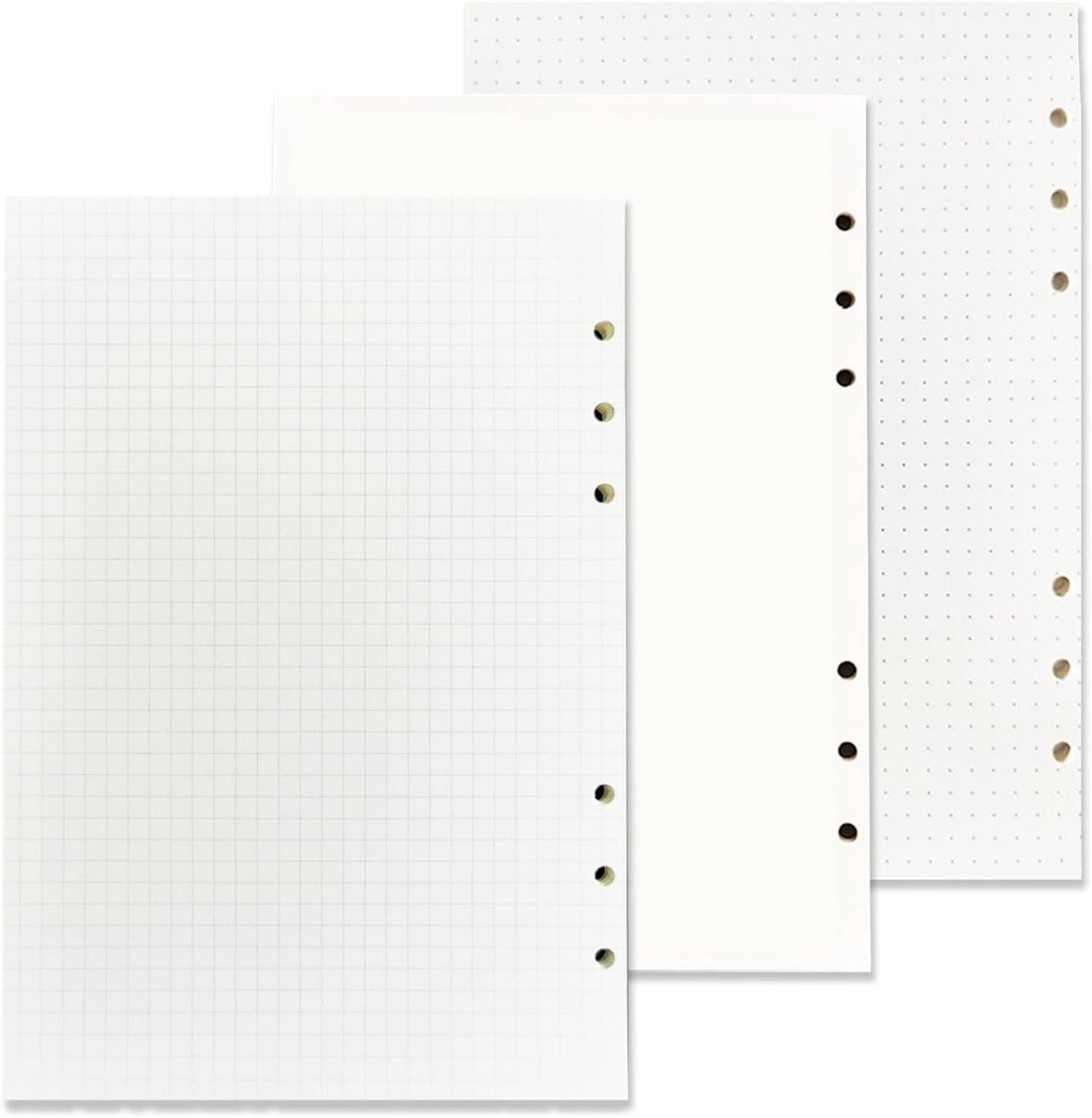 Vulbladen A5, 180 Vel Gelijnd Losbladig Papier voor 6-Ring Ringband, Notitieboek en Dagboek, Perfect voor DIY Projecten