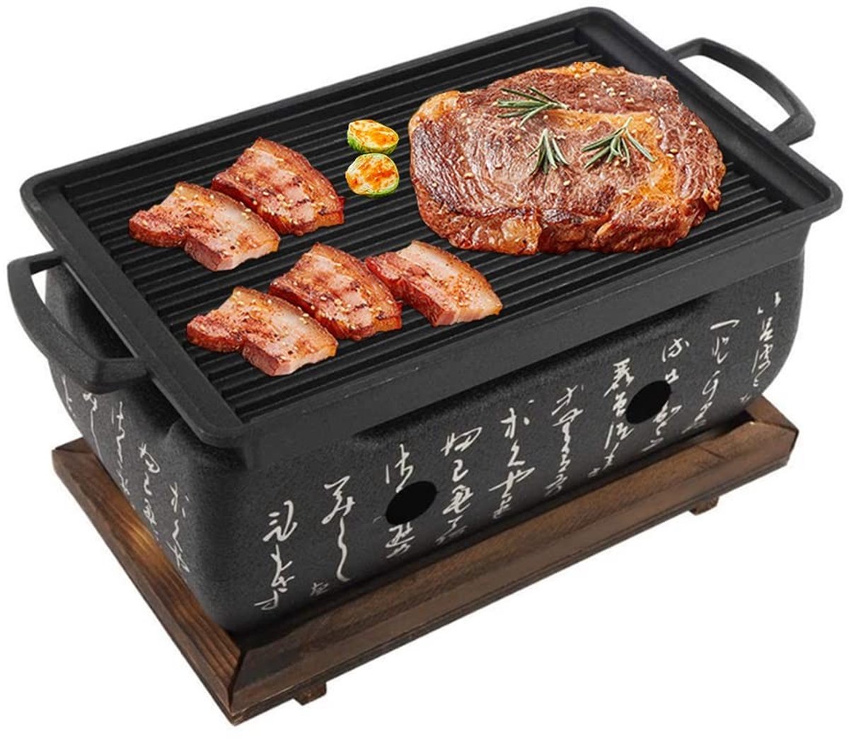 Dailygoods - Japanse Stijl Barbecue Grill - Mini Houtskool Kachel - Voor Gezellige - Hibachi voor Yakiniku - Perfect voor Camping