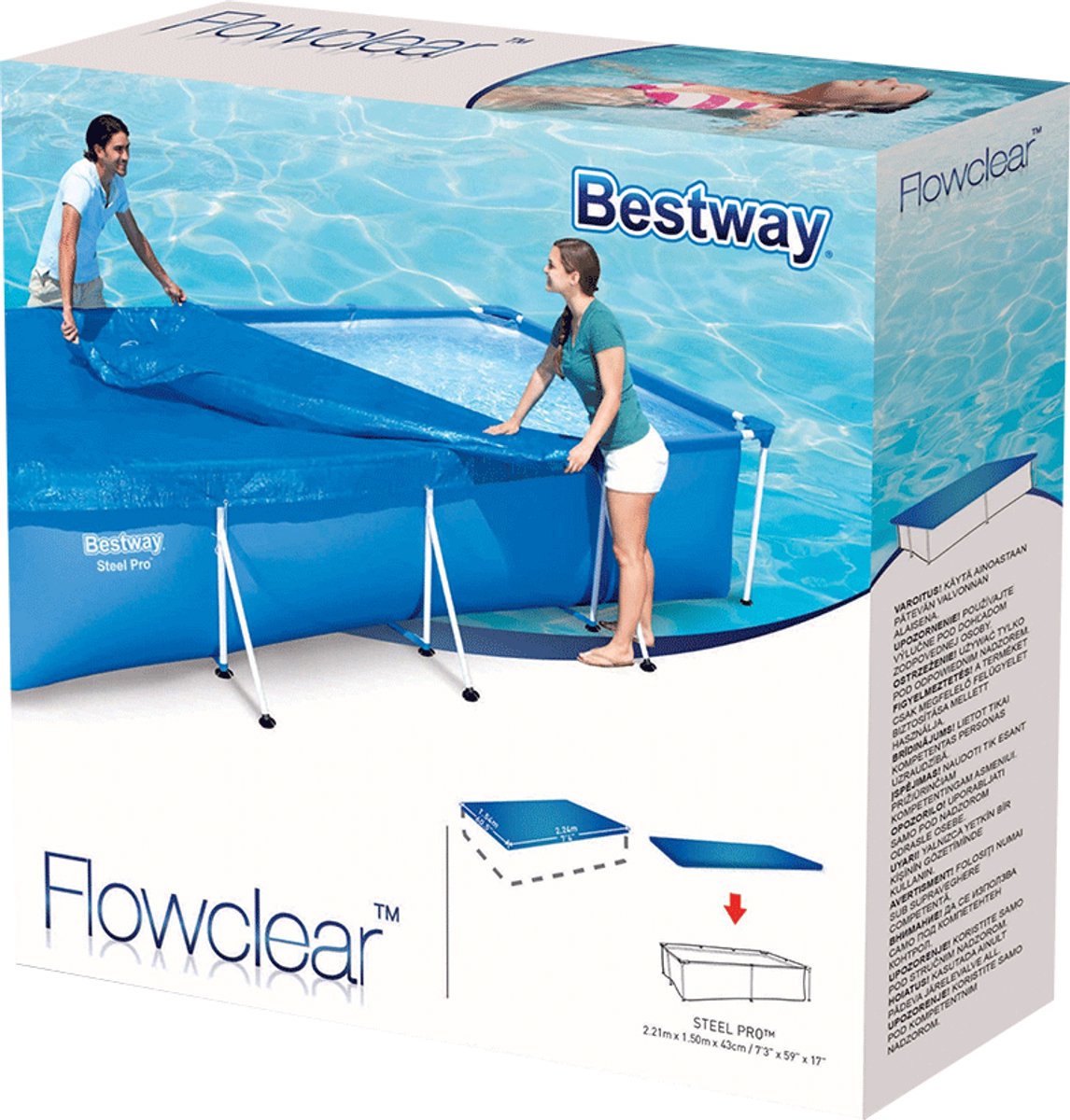 Bestway Zwembad Afdekzeil - 221 x 154 cm