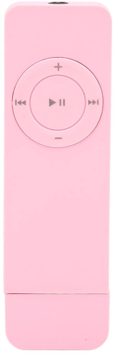 Dailygoods - MP3-speler - Mini muziekspeler - Perfect voor onderweg - Roze - 64 GB geheugenkaartondersteuning - Ideaal voor studenten - Compact formaa