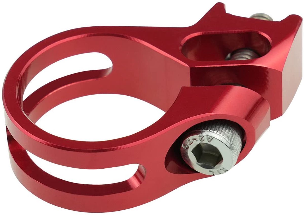 Dailygoods - Versnellingshendel klem - Vervangingsonderdeel - Rood - Aluminiumlegering - Geschikt voor Sram X7 X9 X0 XX X01 XX1 - 45 x 32 x 12 mm