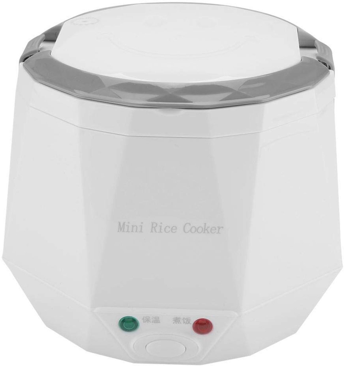 Dailygoods - Rijstkoker voor in de auto - Draagbare voedselstomer - Multifunctioneel - Wit - 1,6L - Geschikt voor vrachtwagens - 24V
