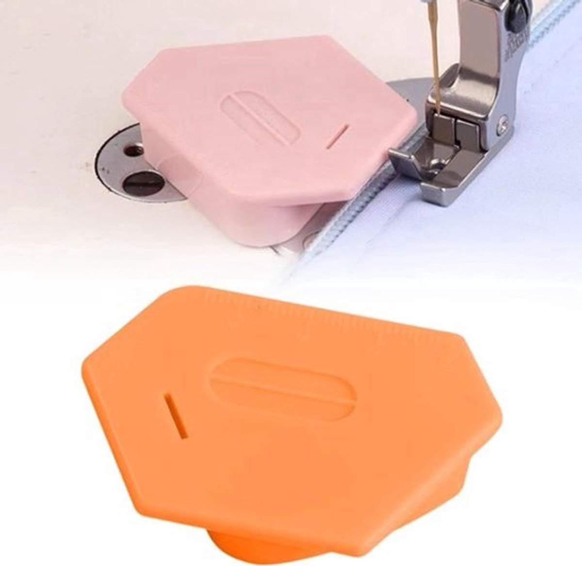 Magnetische Naadgeleider voor Naaimachine - Naaitoebehoren en Naadgeleiding (Oranje)