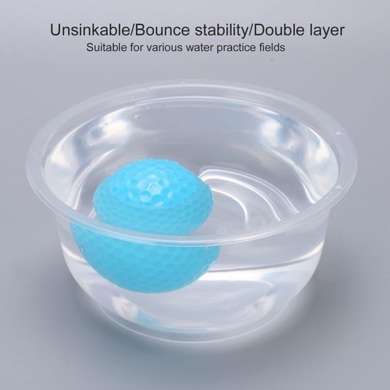 Jhubersproducts - drijvende golfballen - golfoefenballen - ideaal voor watertraining - lichtblauw - buitensport - drijvende golfballen - geschikt voor van Jhubersproducts — afbeelding 2